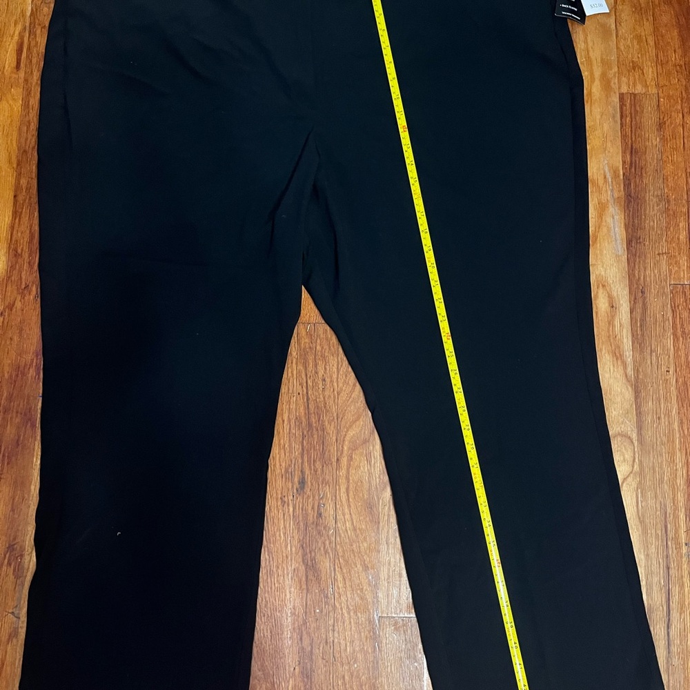 Black Straight-Leg Pants